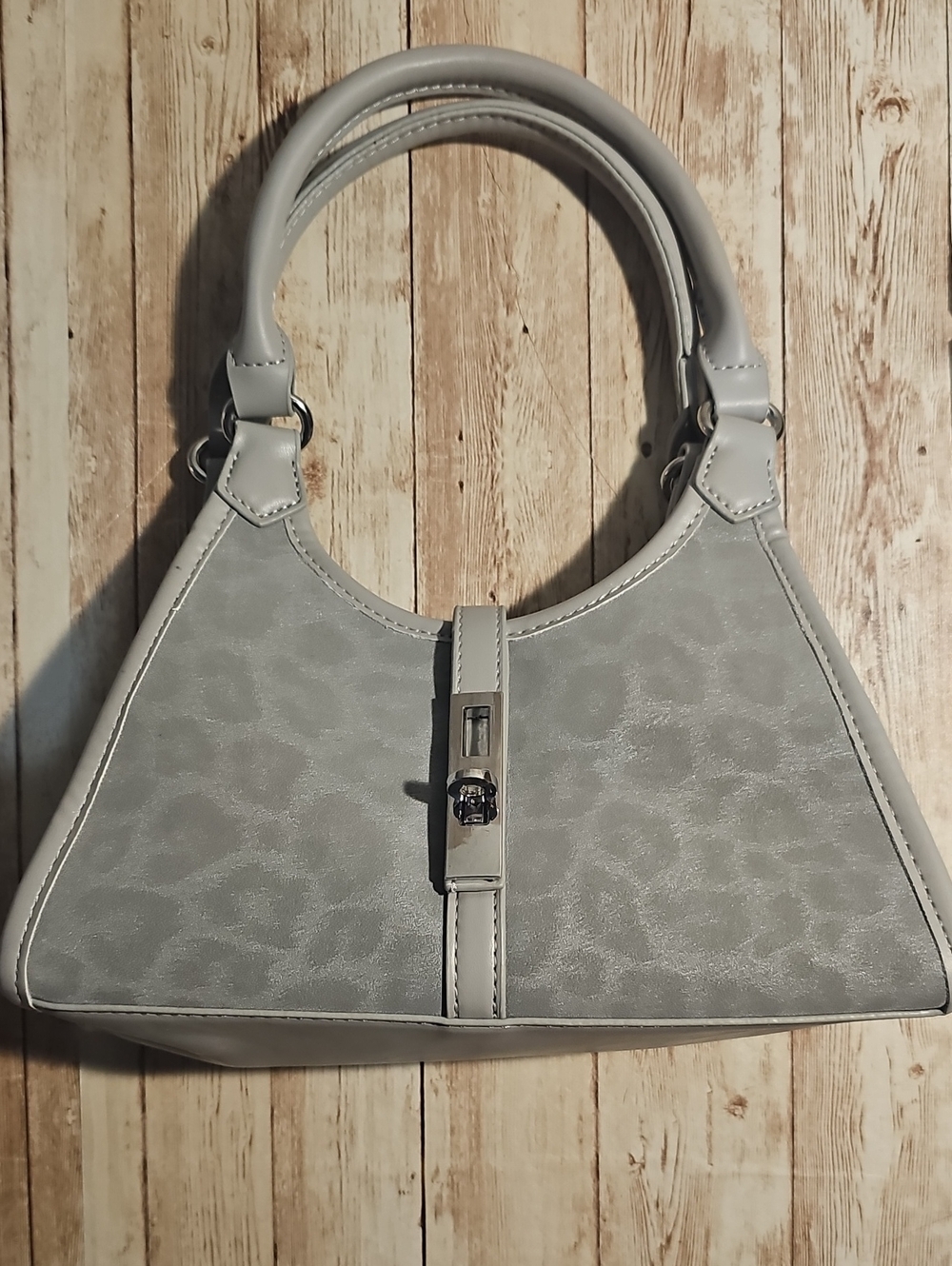 Gray Women's Satchel Handbag - Unbranded